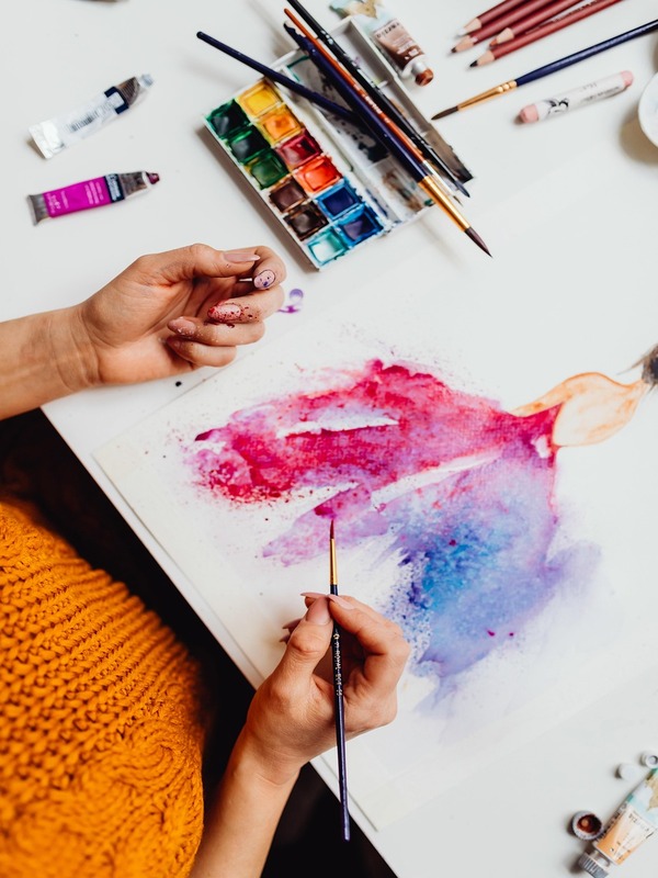 aquarelle en cours de réalisation La palette benchantée by Lilimarzipan aquarelle en cours de réalisation La palette benchantée by Lilimarzipan