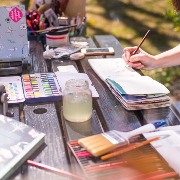 carnet de voyage en plein air La palette enchantée by Lilimarzipan