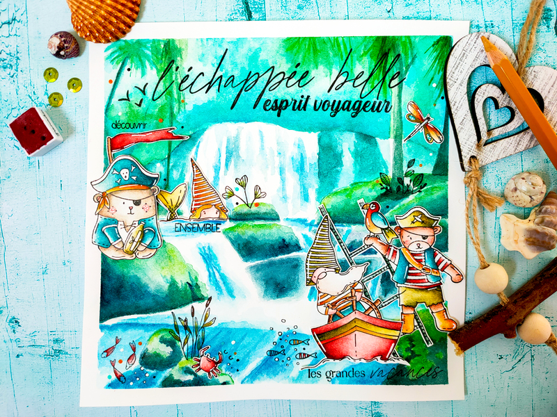 illustration pirates La palette enchantée by Lilimarzipan