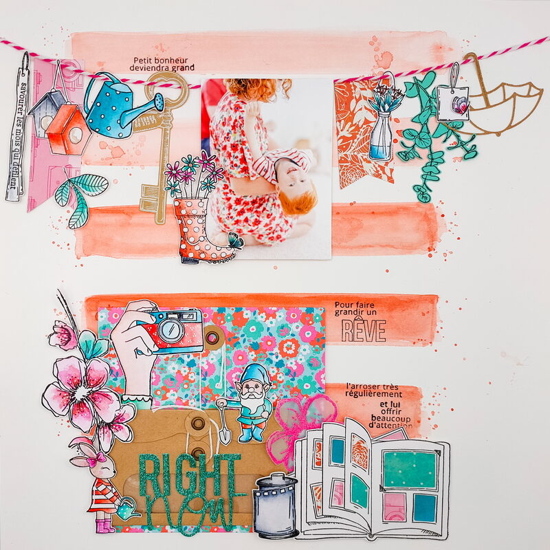 page rayée La palette enchantée by Lilimarzipan