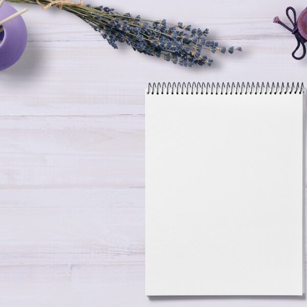 carnet de note crayon lavande La palette enchantée by Lilimarzipan