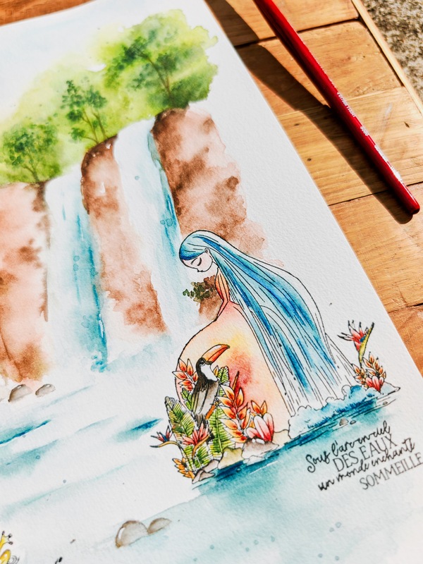 sous larc en ciel des eaux femme cascade La palette enchantée by Lilimarzipan sous larc en ciel des eaux femme cascade La palette enchantée by Lilimarzipan