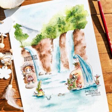 sous larc en ciel des eaux pleine vue La palette enchantée by Lilimarzipan